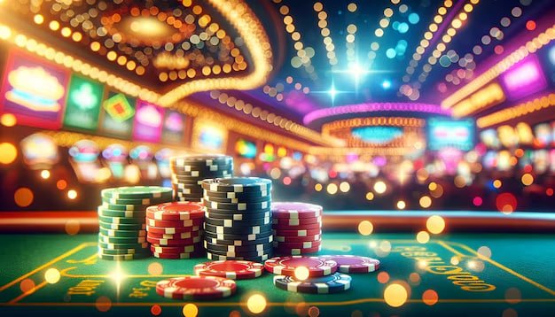 Layar mesin slot dengan ikon jackpot besar